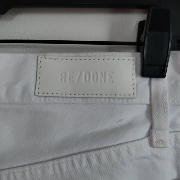 Ladies SZ 27 Re/Done Vintage White  90's High-Rise Loose Jean - Picture 4 of 5